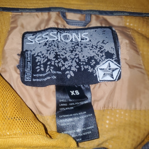 Sessions Ridge Series Gray Snow Snowboad Sport Pants with Recco Reflector - Picture 11 of 12